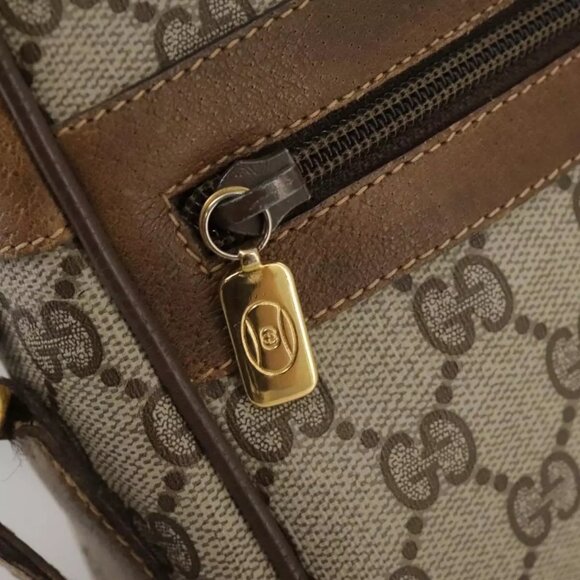 GUCCI Web Sherry Line GG Supreme Shoulder Bag - Picture 13 of 16